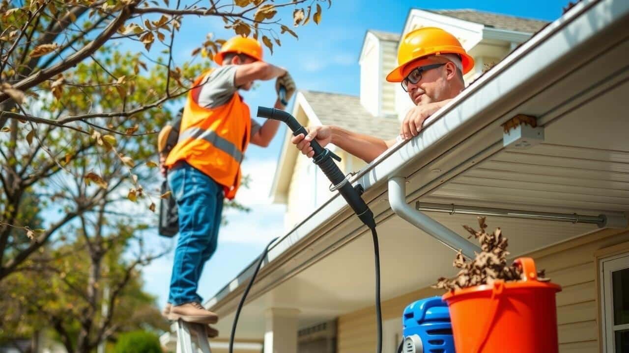Gutter cleaning service