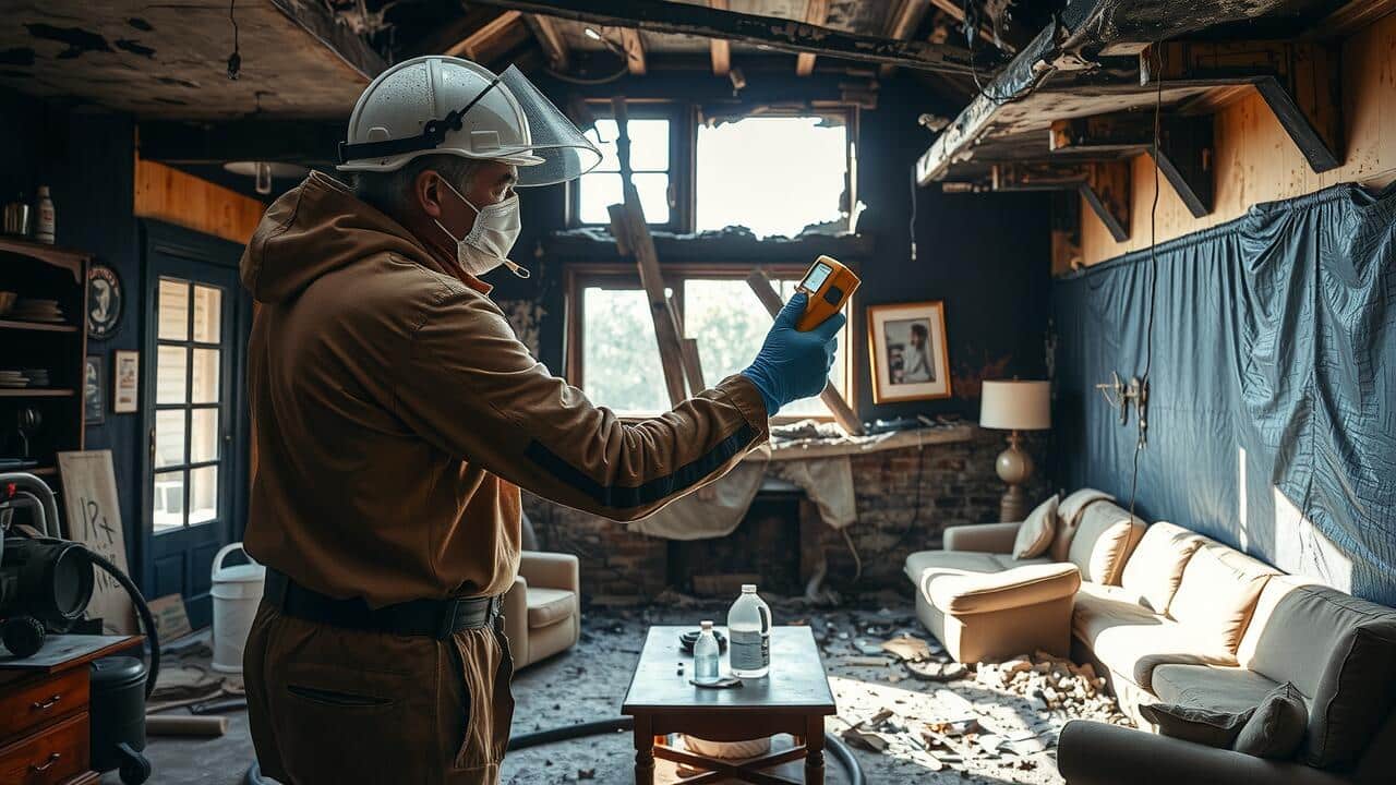 What does fire damage restoration include?