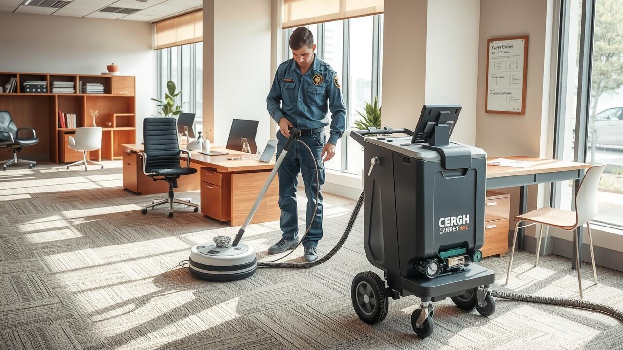 What is the best way to clean commercial carpet?